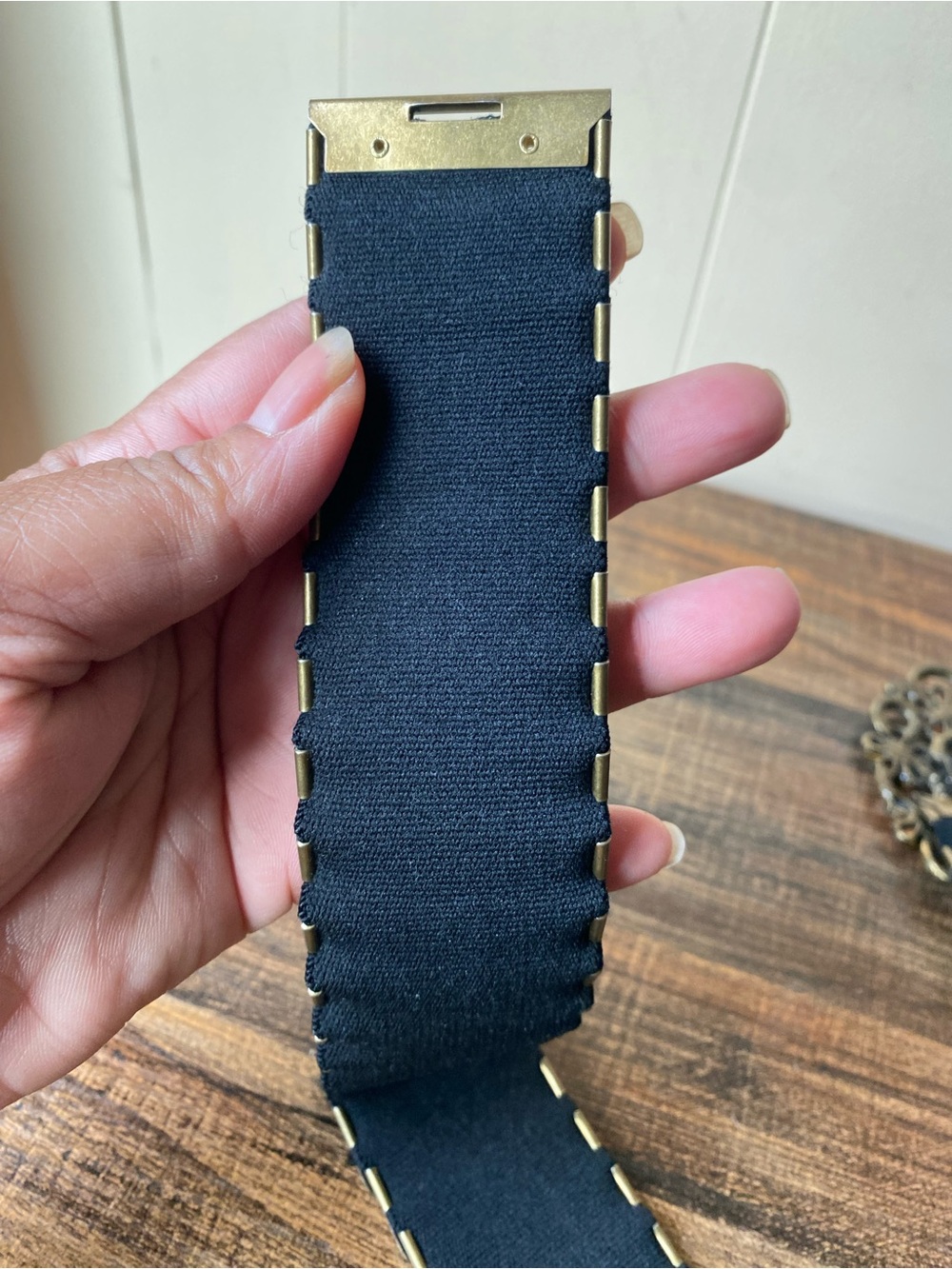 Vintage Metal Belt, Adjustable 42” - Picture 10 of 11
